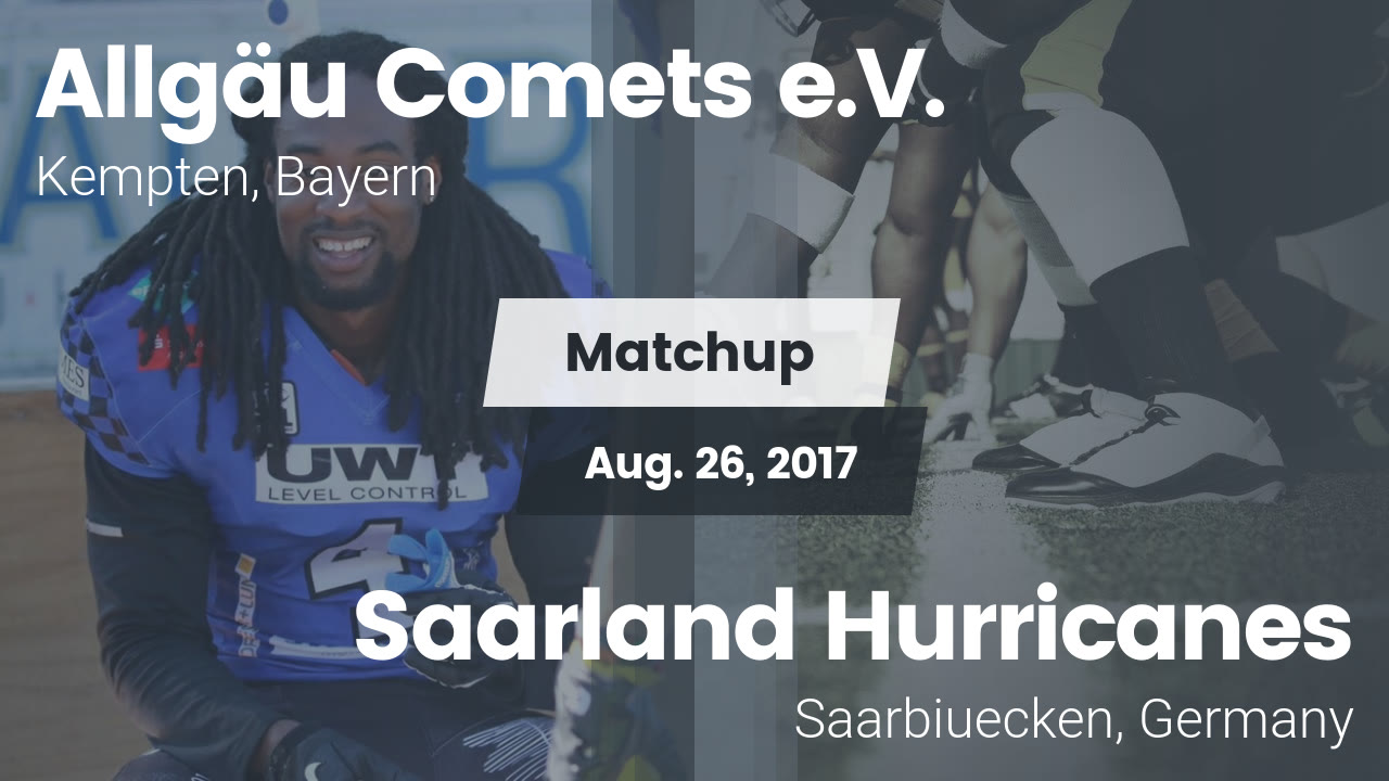 Matchup: Allgäu Comets e.V. vs. Saarland Hurricanes 2017 - Allgäu Comets e.V. highlights